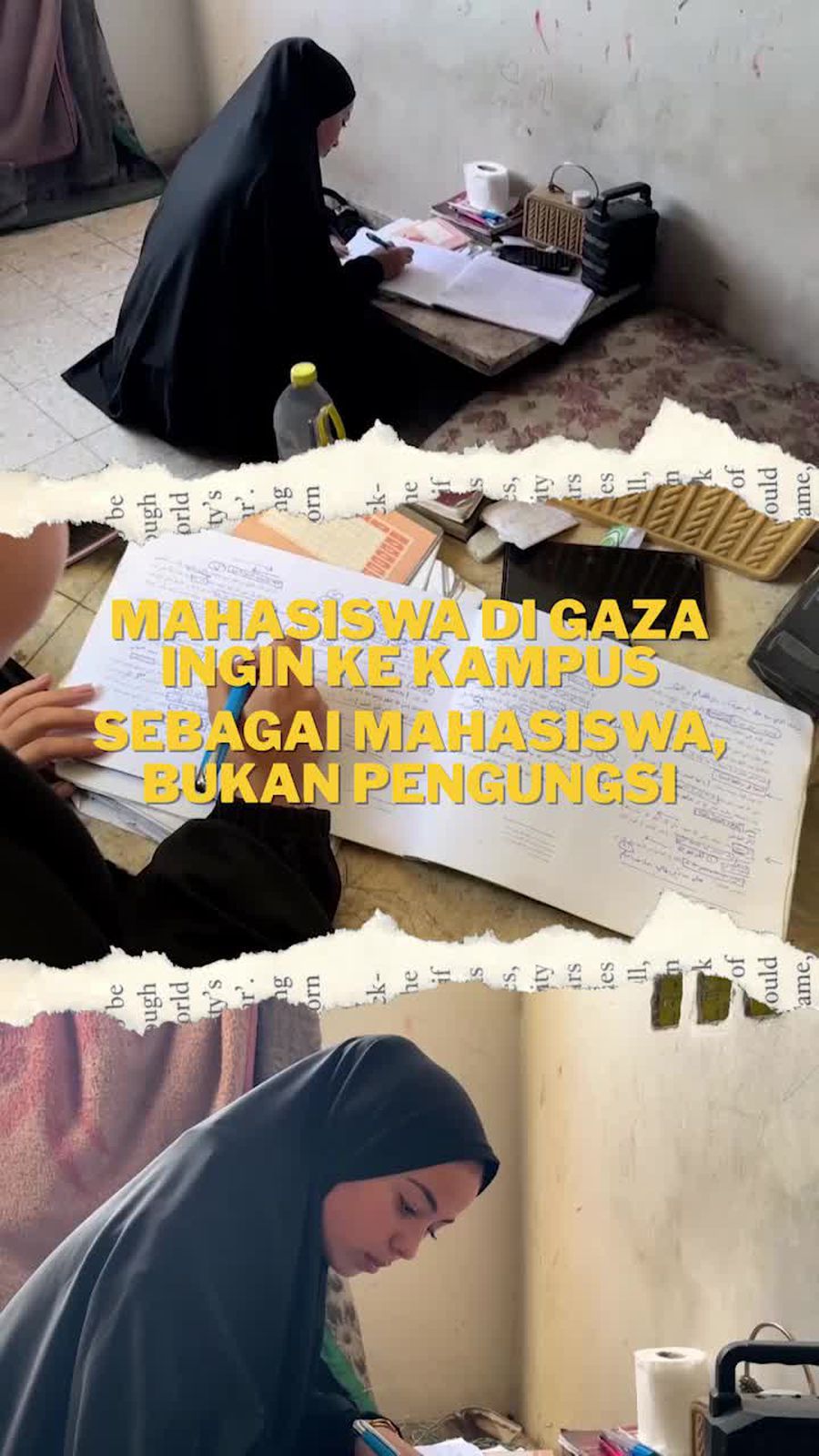 Video: Mimpi Mahasiswa di Gaza yang Tertunda Entah Sampai Kapan