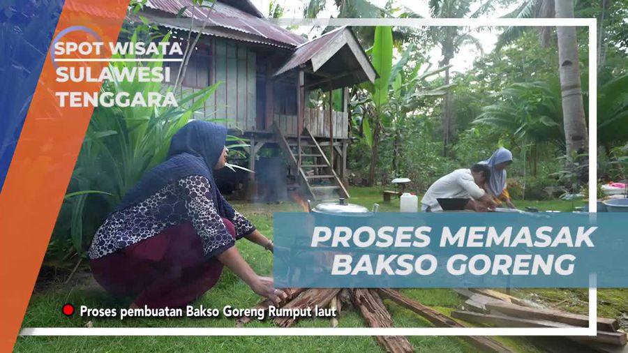 Memasak Bakso Goreng Rumput Laut Bersama Para Selebriti di Sulawesi Tenggara  