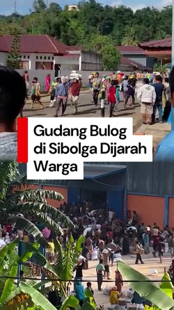 Video: Aksi Penjarahan Gudang Bulog di Sibolga Usai Jalur Logistik Lumpuh