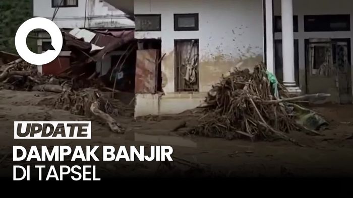 Video: 2 Desa di Tapsel Terdampak Parah, Kayu Gelondongan Masuk Rumah 