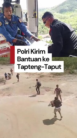 Video: Polri Kirim Bantuan Bencana ke Taput-Tapteng Via Udara