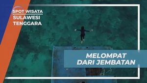 Melompat dari Jembatan dan Berenang di Air Segar Pantai Nirwana di Sulawesi Tenggara  