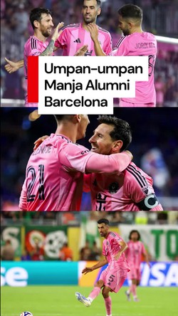 Video Umpan-umpan Manja Alumni Barcelona
