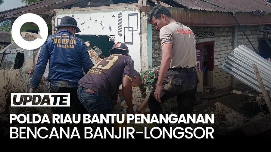 Video: Personel Polda Riau Dikerahkan Bantu Penanganan Bencana Sumbar