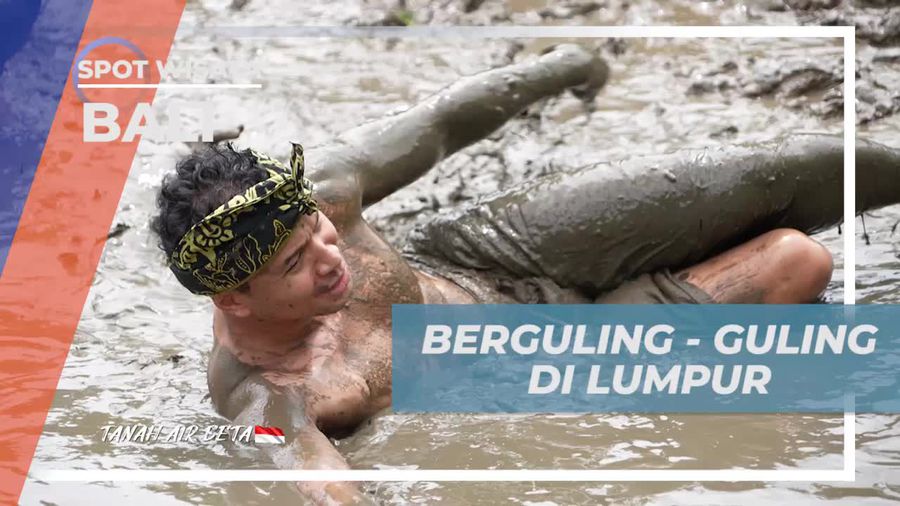 Berguling-Guling di Lumpur Bersama Selebriti di Bali  