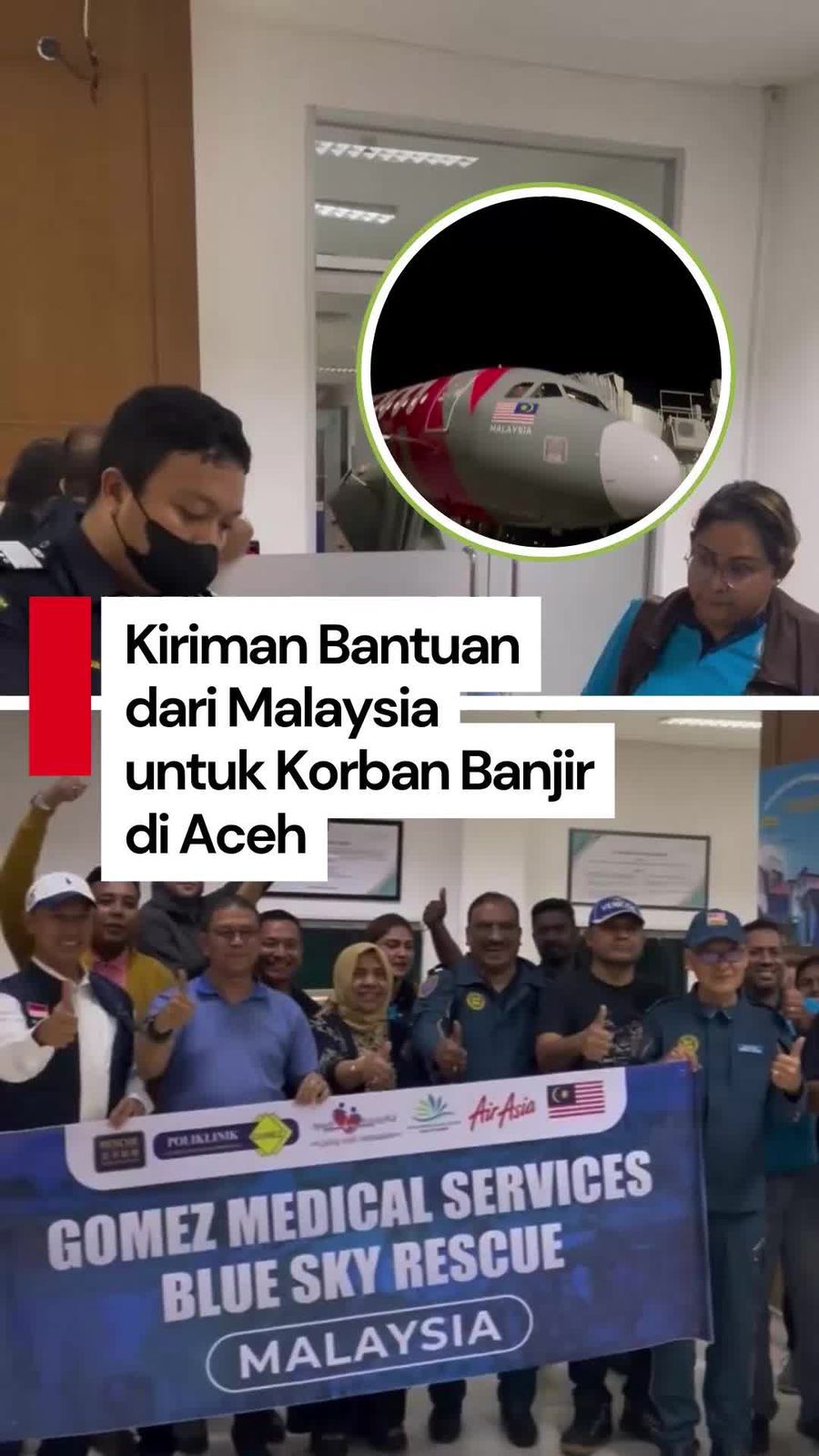 Video: Momen Dua Ton Bantuan Medis dari Malaysia Tiba di Aceh