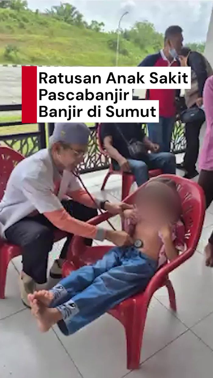 Video: Ratusan Anak Terjangkit ISPA-Penyakit Kulit Pascabanjir di Sumut