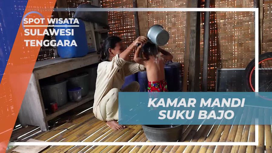 Mengetahui Keunikan Kamar Mandi Tanpa Sekat di Kampung Bajo Mola Sulawesi Tenggara  