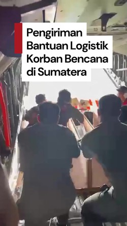 Video: Momen Pengiriman Bantuan Logistik untuk Korban Bencana Sumatera via Udara