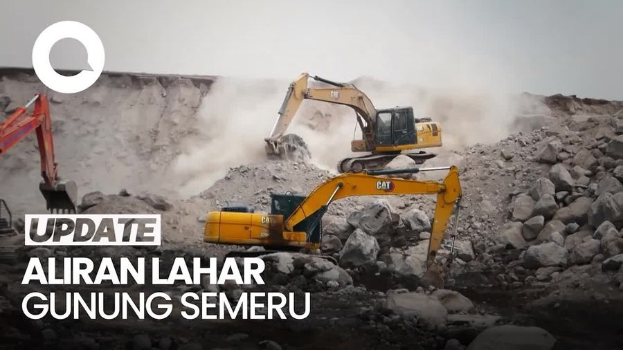 Video: Alat Berat Dikerahkan untuk Normalisasi Aliran Lahar Gunung Semeru
