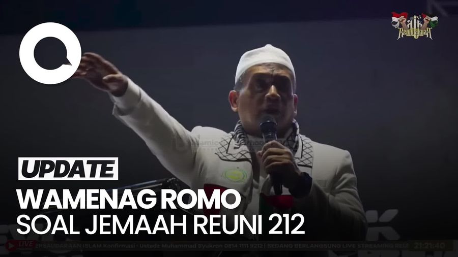 Video Wamenag Sebut Jemaah Reuni 212 Terbesar di RI: Belum Ada yang Melewati
