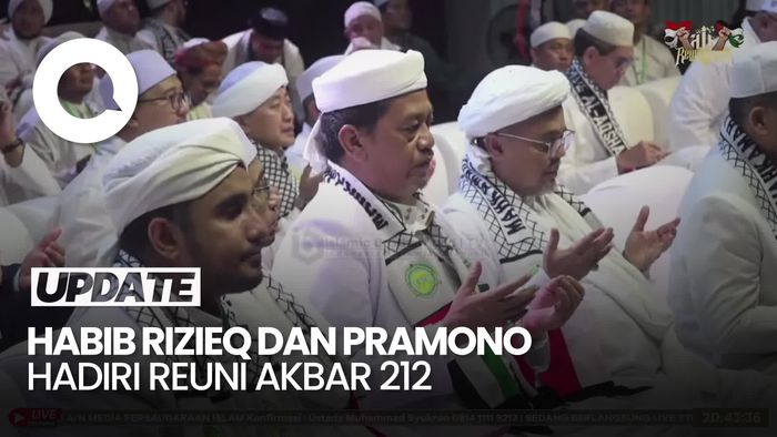 Video: Habib Rizieq, Pramono dan Wamenag Hadiri Reuni Akbar 212