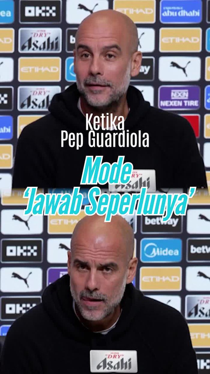 Video Konpers Cuma 133 Detik! Guardiola Mode Irit Jelang Kontra Fulham