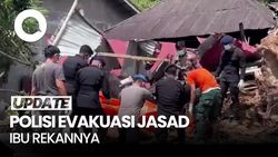 Video Anggota Brimob Evakuasi Jasad di Sibolga, Ternyata Ibu dari Rekannya