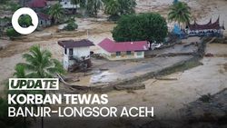 Video Update Korban Banjir-Longsor Aceh: 218 Tewas, 277 Hilang