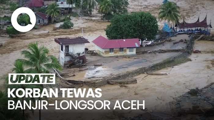 Video Update Korban Banjir-Longsor Aceh: 218 Tewas, 277 Hilang