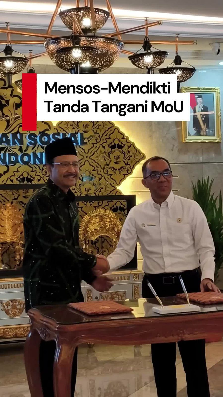 Video: Kerja Sama Kemensos-Kemendikti Terkait Hilirisasi Lulusan Sekolah Rakyat