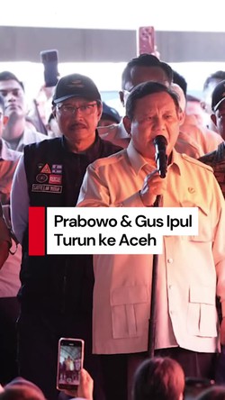 Video Prabowo Didampingi Gus Ipul Turun ke Aceh, Pastikan Bantuan Sampai ke Korban Banjir
