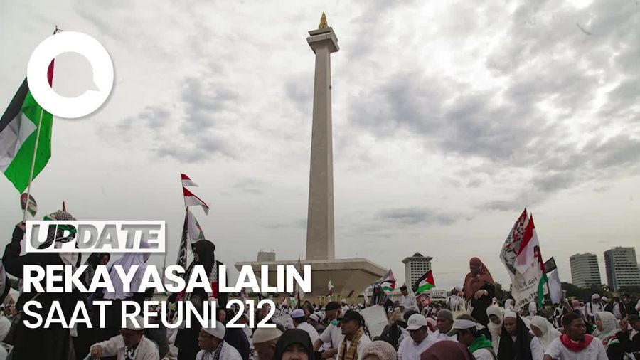 Video: Ada Reuni 212 di Monas, Simak Rekayasa Lalin Hari Ini