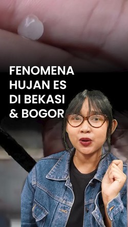 Video: Fenomena Hujan Es Terjadi di Bekasi dan Bogor