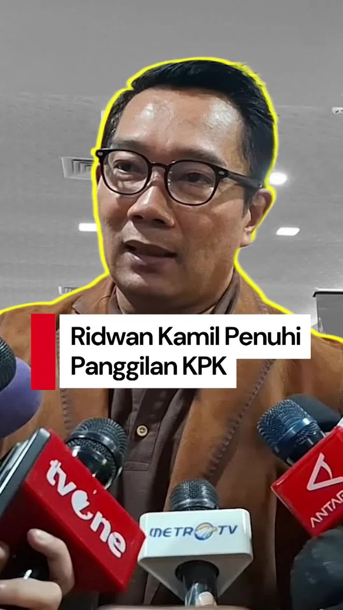 Video Ridwan Kamil Tiba di KPK: Ini yang Saya Tunggu-tunggu