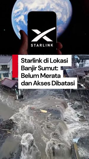 Video Korban Banjir Sumut soal Penggunaan Starlink: Belum Merata-Akses Dibatasi