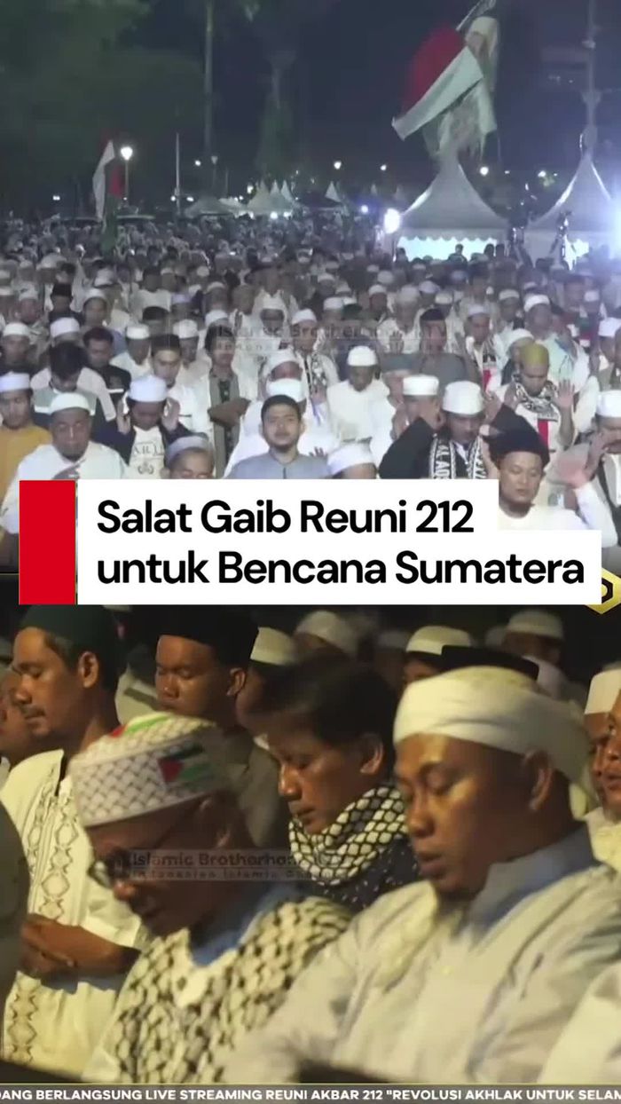 Video: Momen Reuni 212 Gelar Salat Gaib untuk Korban Bencana Aceh-Sumatera