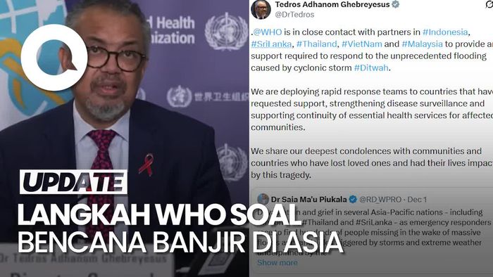 Video: Respons WHO soal Musibah Banjir di Asia Termasuk di Indonesia