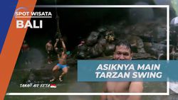 Menguji Adrenalin dengan Tarzan Swing di Air Terjun Campuhan Bali  