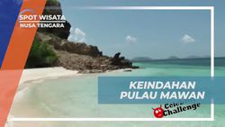 Menyambut Keindahan Pulau Mawan dengan Pantai Pasir Pink dan Laut Biru di Nusa Tenggara  