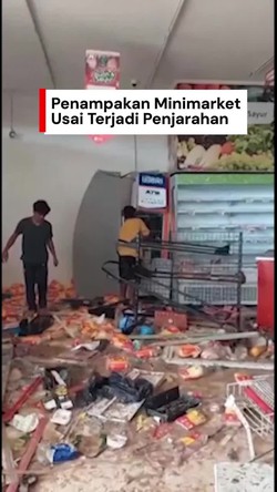 Video: Kondisi Minimarket di Tapteng Sumut Usai Dijarah Warga