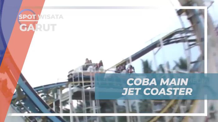 Mencoba Wahana Jet Coaster di Taman Air Sabda Alam, Garut  