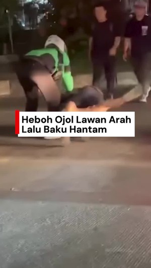 Video: Nasib Driver Ojol Usai Lawan Arah hingga Baku Hantam di Jakbar