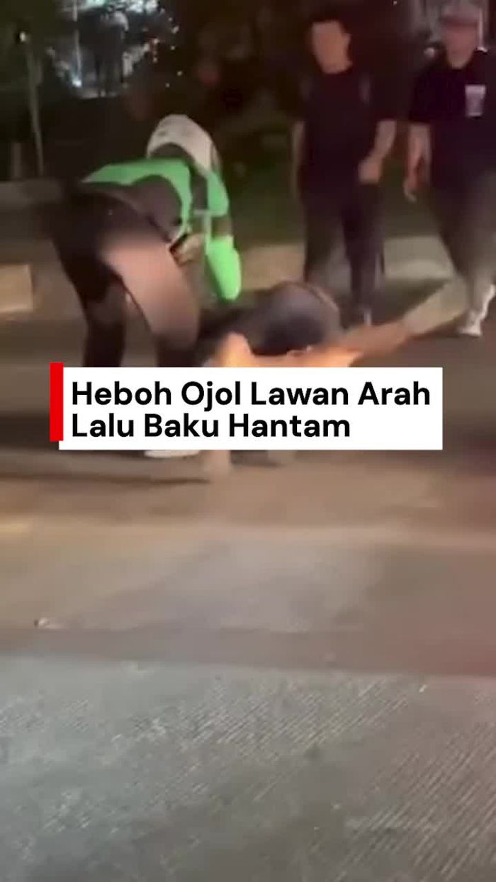 Video: Nasib Driver Ojol Usai Lawan Arah hingga Baku Hantam di Jakbar