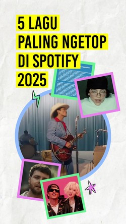Video: 5 Lagu Paling Banyak Diputar di Spotify 2025