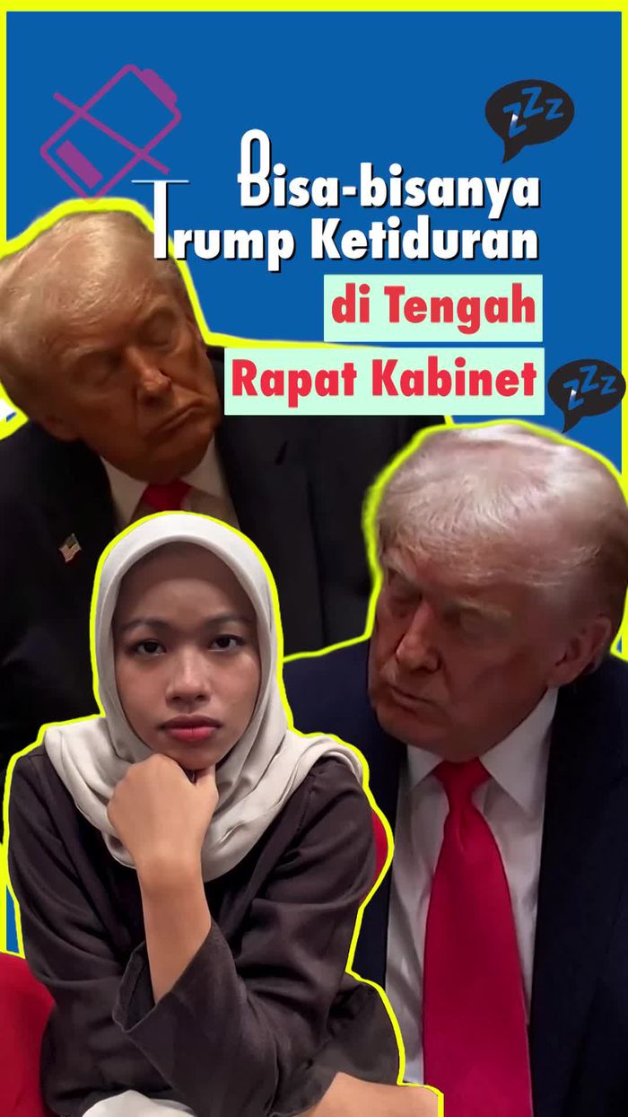 Video Trump Ketiduran Pas Menterinya Lagi Pada Ngomong
