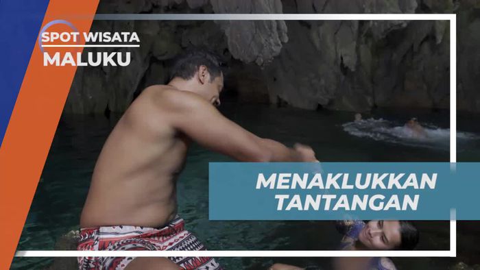 Menaklukkan Tantangan Cliff Jumping Bersama Para Selebriti di Goa Hawang, Maluku  