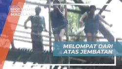 Melompat dari Jembatan Tinggi dan Menikmati Sensasi Terjun Bebas di Sungai Elo, Magelang  