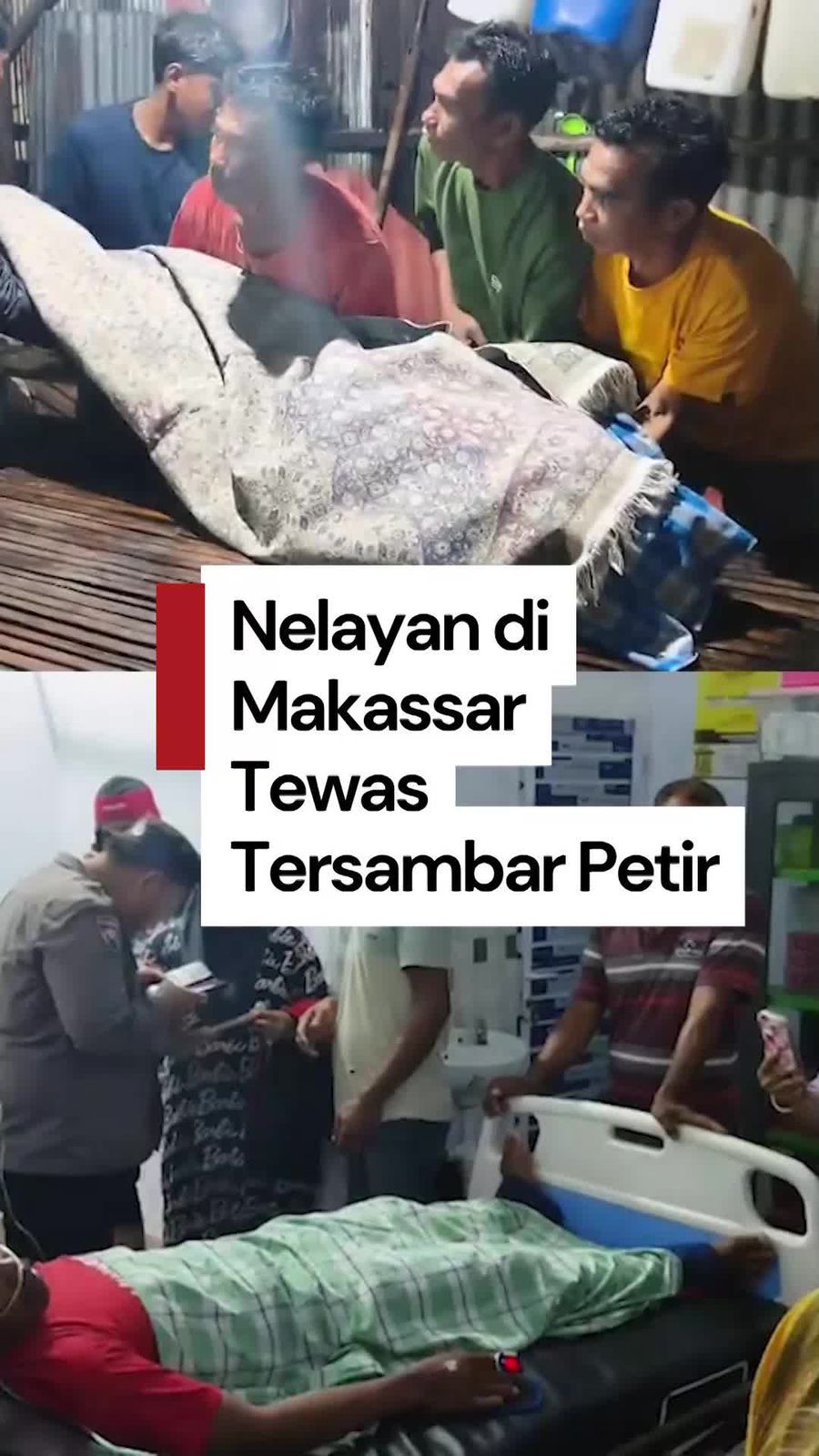 Video: 2 Nelayan Tersambar Petir Saat Melaut di Makassar, Satu Tewas