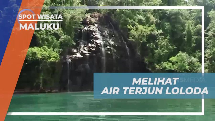 Menikmati Sensasi Bermain Air di Air Terjun Loloda, Maluku  