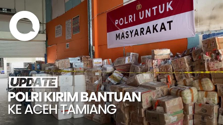 Video: Polri Fokus Kirim Bantuan ke Aceh Tamiang Daerah yang  Lumpuh Total