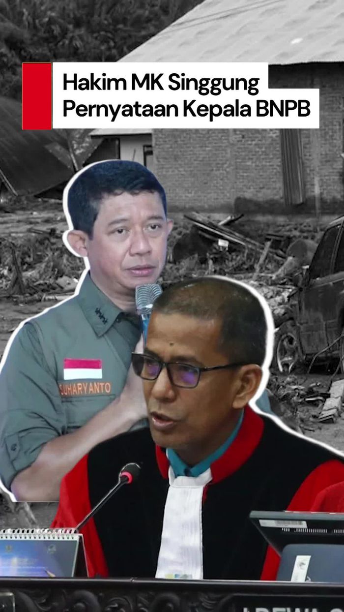 Video Momen Hakim MK Singgung Pernyataan Kepala BNPB soal Bencana Sumatera