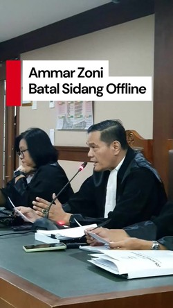Video: Ammar Zoni Batal Hadir Langsung di Sidang Kasus Narkotika