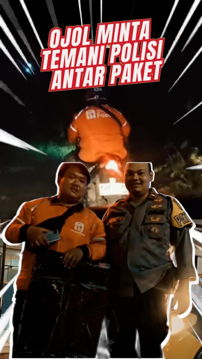 Video: Ojol Minta Temani Polisi Lewati Jalan Sunyi di Bogor