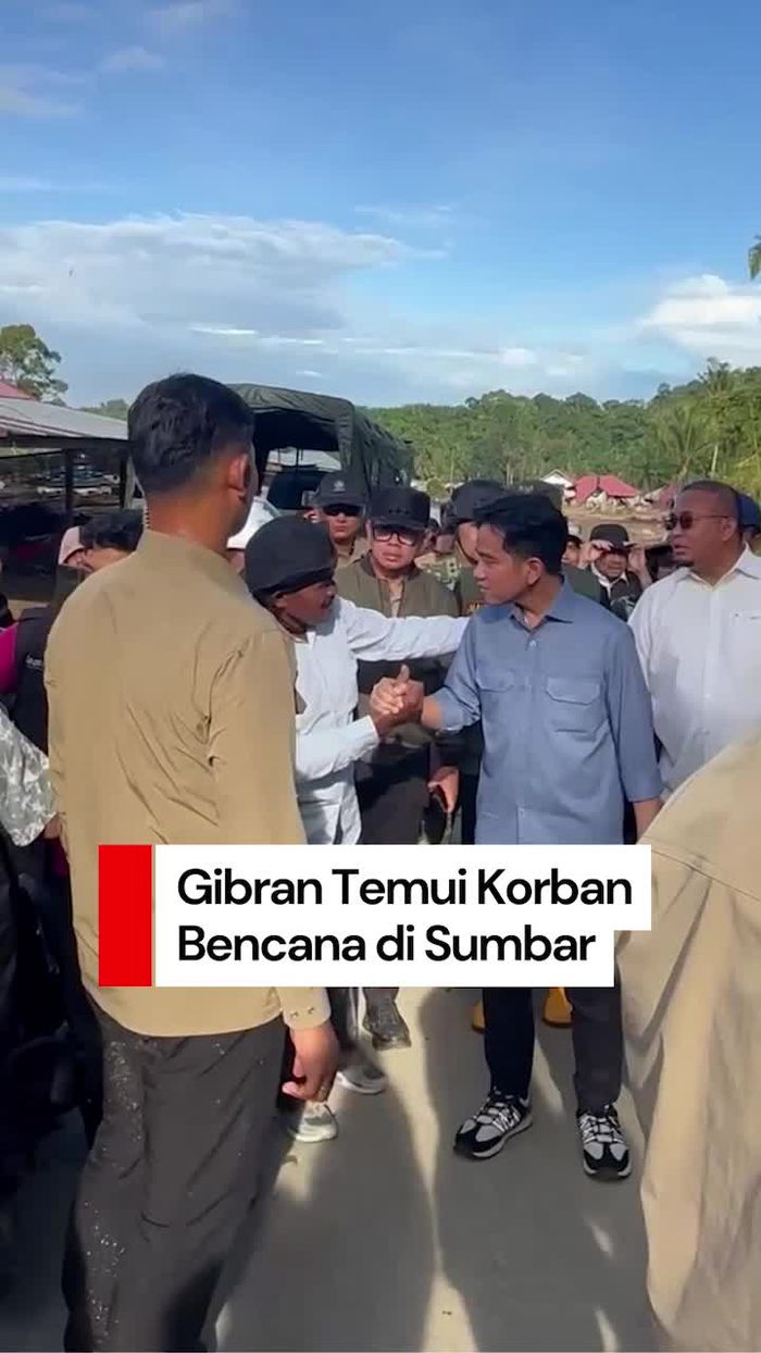 Video Gibran Temui Korban Banjir di Sumbar, Janji Percepatan Pemulihan