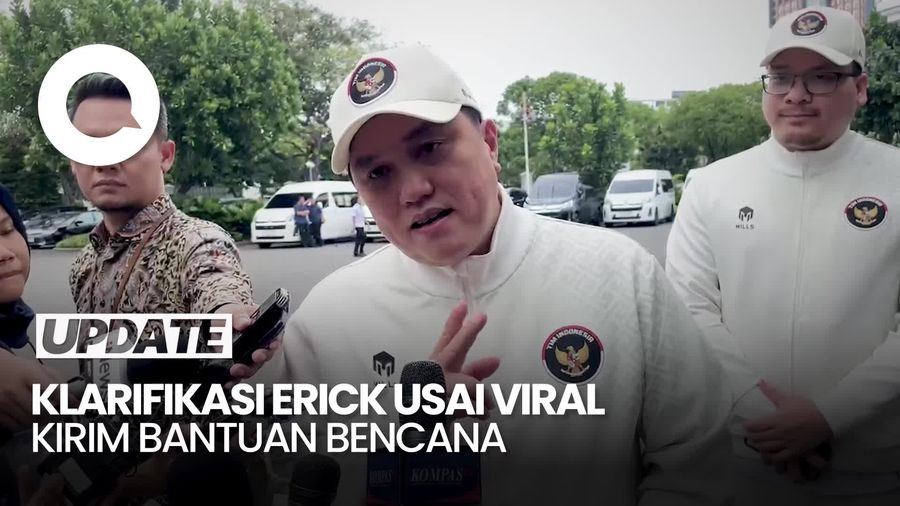 Video: Erick Thohir Jelaskan soal Viral Kirim Alat Olahraga ke Sumatera