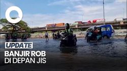 Video Penampakan Banjir Rob di Depan JIS