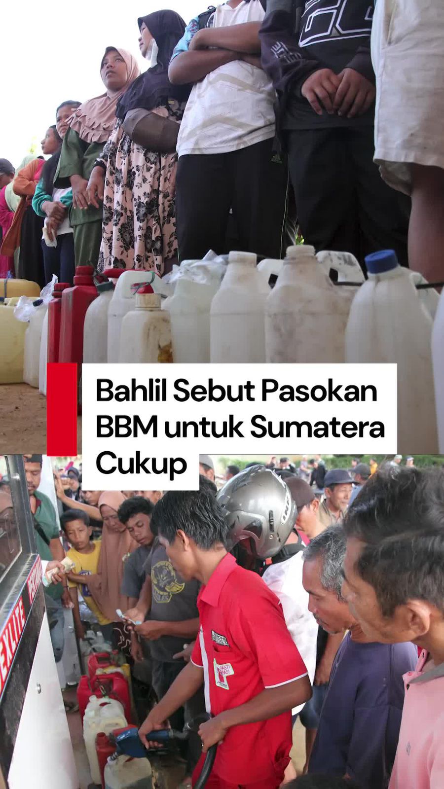 Video Bahlil Sebut Pasokan BBM untuk Aceh-Sumut Bisa Tahan 8 Hari