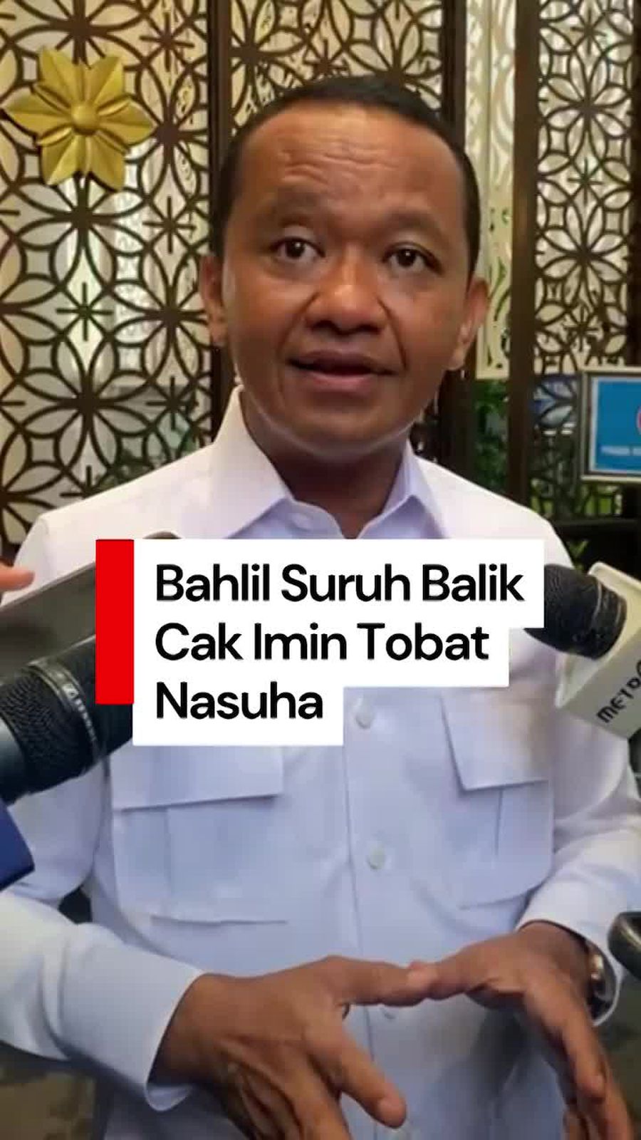 Video Bahlil soal Diminta Cak Imin Tobat: Yang Bisa Perintah Saya Prabowo