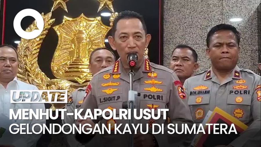 Video Kapolri Ungkap Temuan Bekas Gergaji di Kayu Gelondong Banjir Sumatera